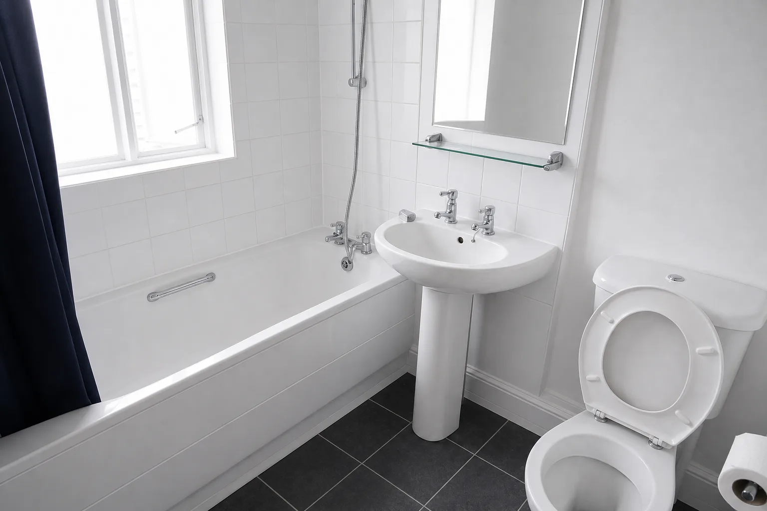 Spotless bathroom after Simba Cleans deep clean